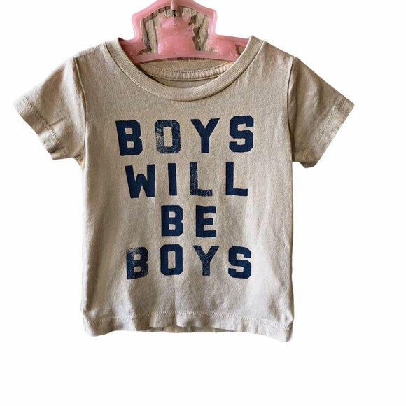 Peek Boys Will Be Boys Graphic Tee 3-6 Months - Picture 1 of 4